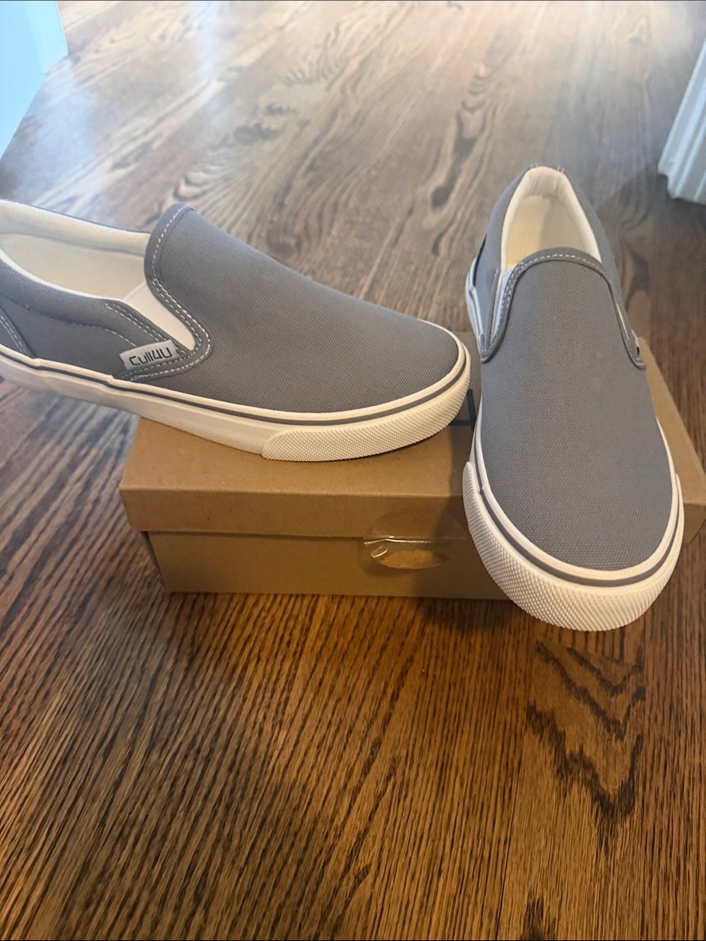 Cull4U Gray Canvas Slip-On Sneaker